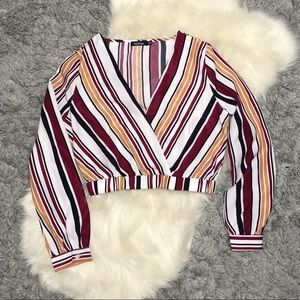 Boohoo Cropped Blouse